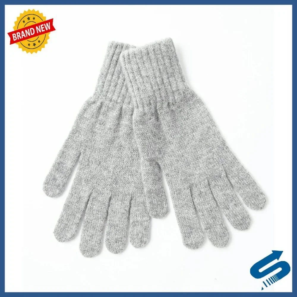100% Pure Cashmere Winter Gloves Women's Ultra Soft Knit One Size